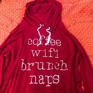 Light throw-over hoodie